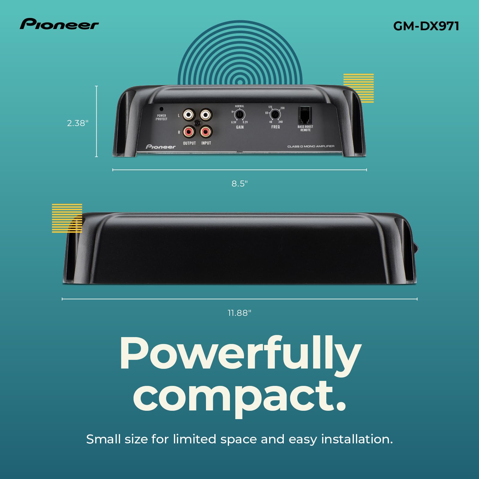 Amazon.co.jp: Pioneer GM-DX971 モノブロックカーアンプ – 最大2400W